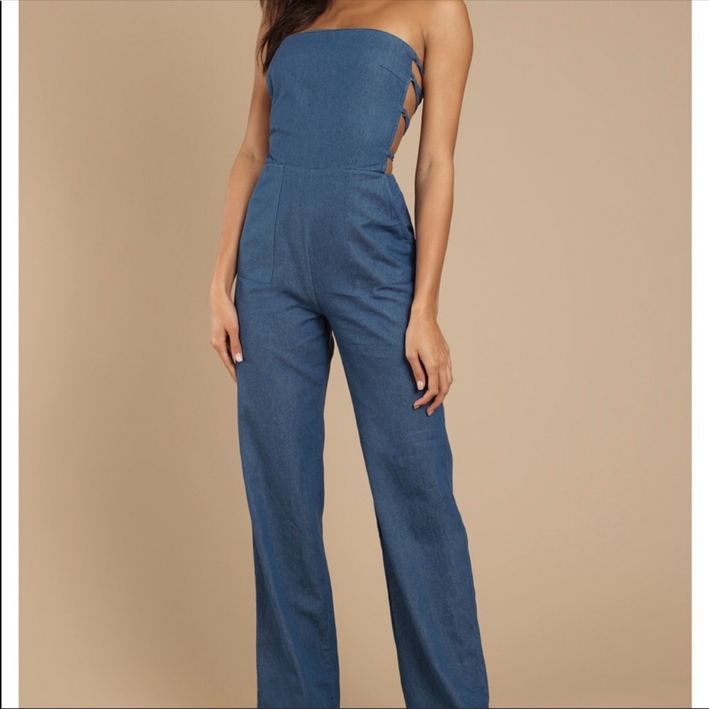 TOBI Denim Jean Jumpsuit Romper Pants Pant Suit